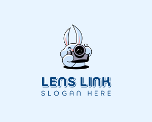 Camera Photographer Bunny logo design