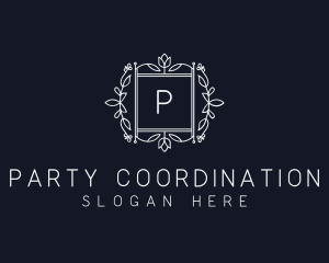 Floral Wreath Wedding Planner logo design