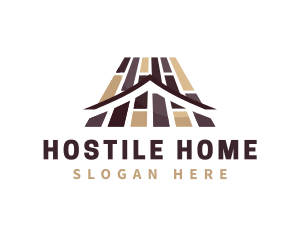 Home Floor Tile Renovation logo design