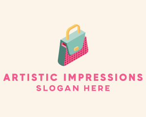 3D Handbag Fashion logo design