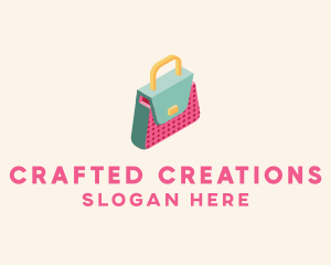 3D Handbag Fashion logo design