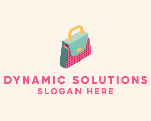 3D Handbag Fashion logo design