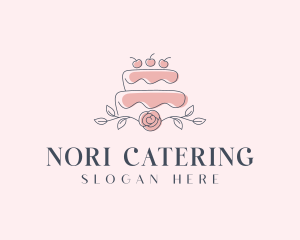 Cherry Wedding Cake logo design