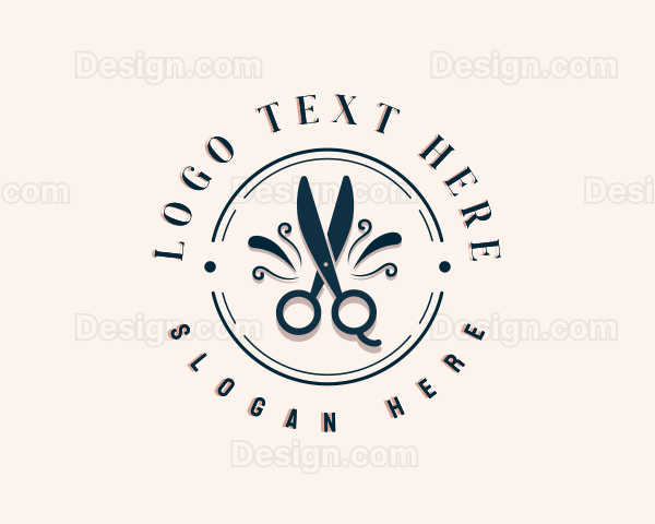 Fashion Scissors Salon Logo