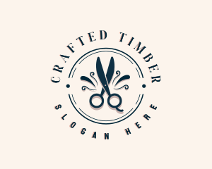 Fashion Scissors Salon logo design