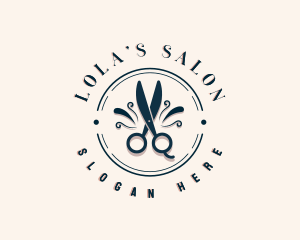 Fashion Scissors Salon logo design