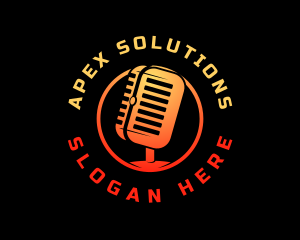 Podcast Media Recording logo design