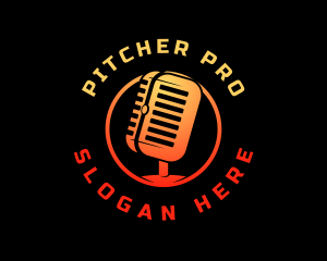 Podcast Media Recording logo design