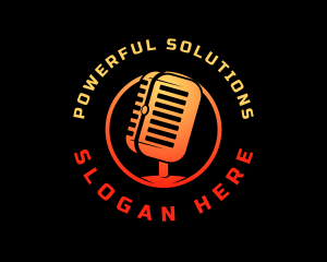 Podcast Media Recording logo design