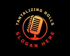 Podcast Media Recording logo design