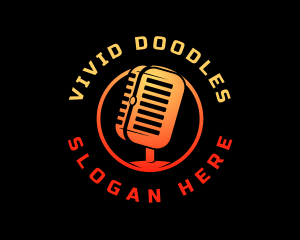 Podcast Media Recording logo design