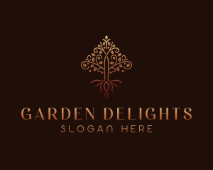 Tree Garden Landscaping logo design