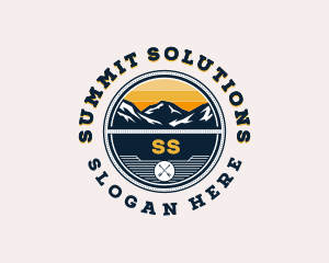 Mountain Summit Adventure logo design