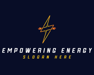 lightning Plug Power Provider logo design