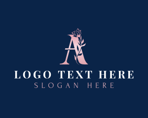 Fashion Elegant Floral Letter A logo