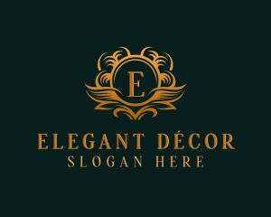 Elegant Royal Wreath logo design