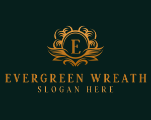 Elegant Royal Wreath logo design