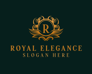 Elegant Royal Wreath logo design