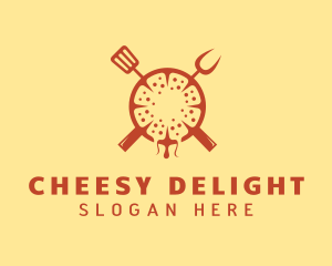 Red Pizza Restaurant logo design