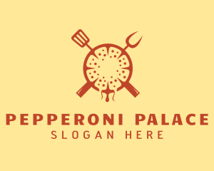 Red Pizza Restaurant logo design