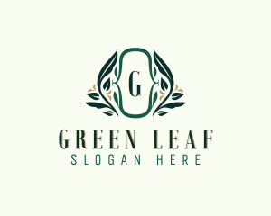 Organic Wreath Spa logo design