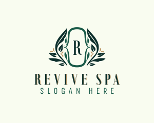 Organic Wreath Spa logo design