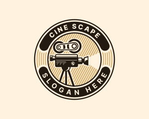 Film Camera Movie Cinema logo design