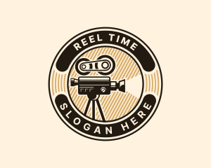 Film Camera Movie Cinema logo design