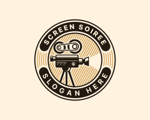 Film Camera Movie Cinema logo design