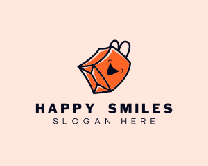 Shopping Bag Smile Store logo design