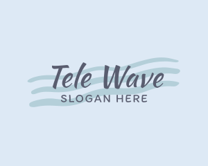 Blue Wave Wordmark  logo design