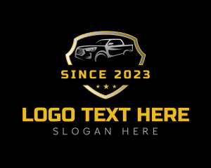 Car - Pickup Truck Badge logo design