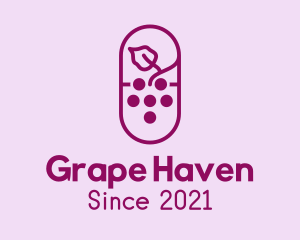 Purple Grape Vineyard logo design