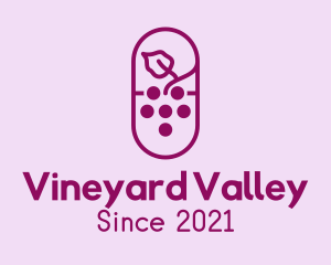 Purple Grape Vineyard logo design