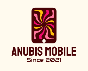 Psychedelic Mobile Tablet logo design