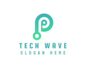 Minimalist Tech P logo