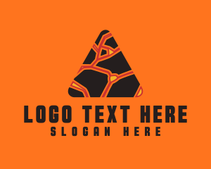 Volcano - Lava Pyramid Business logo design