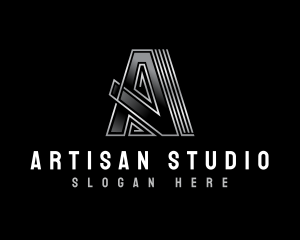 Professional Letter A Studio logo design