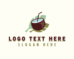 Tropical Coconut Drink Logo