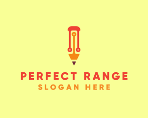 Electronic Tech Pencil  logo design