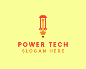 Electronic Tech Pencil  logo
