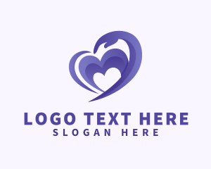 Purple Heart Hand logo