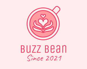 Pink Coffee Lover logo design