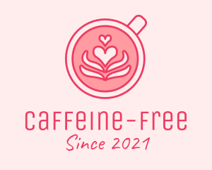 Pink Coffee Lover logo design