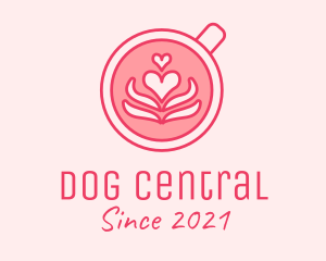 Pink Coffee Lover logo design