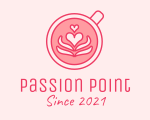 Pink Coffee Lover logo design