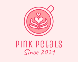 Pink Coffee Lover logo design