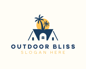 Vacation Beach House Realty logo design