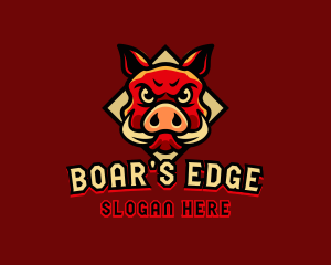 Wild Boar Animal logo