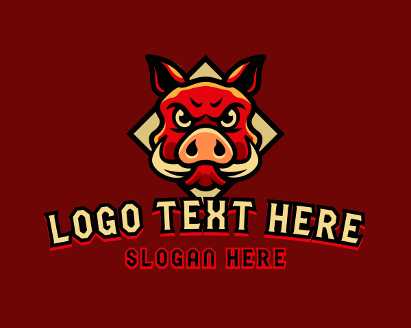 Warthog logo example 3